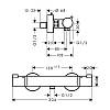Термостат для душу Ecostat Matt White Hansgrohe (13116700), недорого - фото №3 - small