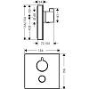 Термостат ShowerSelect Highflow White Chrome Hansgrohe (15735400), в Украине - фото №4 - small