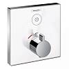Термостат ShowerSelect Glass White Chrome Hansgrohe (15737400) - small