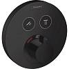 Термостат прихованого монтажу ShowerSelect S на 2 споживача Matt Black Hansgrohe (15743670) - small