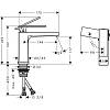 Смеситель для умывальника Tecturis E 110 CoolStart без донного клапана Bronze Hansgrohe (73012140), недорого - фото №3 - small
