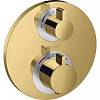 Термостат скрытого монтажа Ecostat Square двухрежимный Polished Gold Optic Hansgrohe (15758990) - small