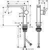 Смеситель для умывальника Tecturis E 150 Fine CoolStart без клапана Bronze Hansgrohe (73041140), купить - фото №2 - small