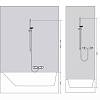 Душевой набор Crometta Vario 90 и термостат Ecostat 1001CL White/Chrome Hansgrohe (27813400), купить - фото №2 - small