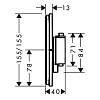 Термостат ShowerSelect Comfort E HighFlow на 1 функцію Chrome Hansgrohe (15575000), купити - фото №2 - small