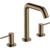 Смеситель для умывальника Tecturis S на 3 отверстия Brushed Bronze Hansgrohe (73330140) - small