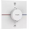 Термостат скрытого монтажа ShowerSelect Comfort E на 2 функции Matt White Hansgrohe (15572700) - small
