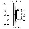 Термостат ShowerSelect Comfort Q HighFlow на 1 функцію Chrome Hansgrohe (15589000), фото - фото №5 - small