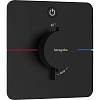 Термостат скрытого монтажа ShowerSelect Comfort Q на 1 функцию Matt Black Hansgrohe (15581670) - small
