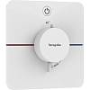 Термостат прихованого монтажу ShowerSelect Comfort Q на 1 функцію Matt White Hansgrohe (15581700) - small