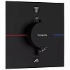Термостат скрытого монтажа ShowerSelect Comfort E на 2 функции Matt Black Hansgrohe (15572670) - small