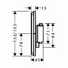 Термостат скрытого монтажа ShowerSelect Comfort E на 2 функции Matt Black Hansgrohe (15572670), недорого - фото №3 - small