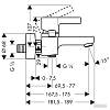 Змішувач для ванни Metris S Chrome Hansgrohe (31460000), купити - фото №2 - small