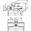 Смеситель для ванны Metropol Matt White Hansgrohe (32540700), недорого - фото №3 - small