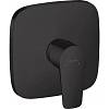 Смеситель для душа скрытого монтажа Talis E Matt Black Hansgrohe (71765670) - small