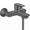 Смеситель для ванны Talis E Brushed Black Chrome Hansgrohe (71740340) - small
