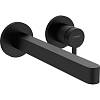 Змішувач для умивальника Finoris 225 зі стіни Matt Black Hansgrohe (76050670) - small
