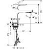 Змішувач для умивальника Metropol 100 із донним клапаном push-open, Matt Black Hansgrohe (32500670), купити - фото №2 - small