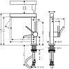 Змішувач для умивальника Finoris 230 2JET та д/к push-open, Matt Black Hansgrohe (76063670), замовити - фото №7 - small
