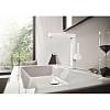 Змішувач для умивальника Finoris 230 2JET та д/к push-open, Matt White Hansgrohe (76060700), купити - фото №2 - small