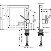 Змішувач для умивальника Finoris 230 2JET та д/к push-open, Matt White Hansgrohe (76060700), недорого - фото №3 - small