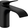 Смеситель для умывальника Vivenis 80 с донным клапаном pop-up Matt Black Hansgrohe (75010670) - small