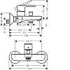 Змішувач для ванни Vernis Blend Matt Black Hansgrohe (71440670), в Україні - фото №4 - small