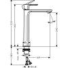 Змішувач для умивальника Rebris S 240 CoolStart без д/к, Chrome Hansgrohe (72582000), недорого - фото №3 - small