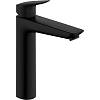 Змішувач для умивальника Logis 190 без донного клапана, Matt Black Hansgrohe (71091670) - small