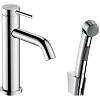 Змішувач Tecturis S 110 для умивальника з гігієнічною лійкою, Chrome Hansgrohe (73211000) - small