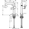 Змішувач Tecturis S 150 Fine CoolStart для умивальника, Chrome Hansgrohe (73340000), недорого - фото №3 - small