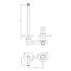 Смеситель для раковины Light 245, черный (LIG106NO70) Paffoni, в Украине - фото №4 - small