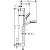 Душовий набір Hansgrohe Crometta 100 1jet 0,65м Green 6л/хв White/Chrome Hansgrohe (26554400), купити - фото №2 - small