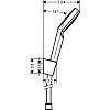 Душевой набор Hansgrohe Crometta 100 1Jet 125 White/Chrome Hansgrohe (26690400), в Украине - фото №4 - small