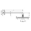 Верхний душ Hansgrohe Raindance S 240 PowderRain 1jet P с владельцем Chrome Hansgrohe (27607000), недорого - фото №3 - small