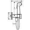 Гигиенический душ Hansgrohe E EcoSmart Chrome Hansgrohe (29233000), купить - фото №2 - small