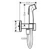 Комплект гігієнічного душу Hansgrohe E EcoSmart Brushed Black Chrome Hansgrohe (29233340), купити - фото №2 - small