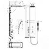 Душевая панель Hansgrohe Raindance Shower panel Lift 180 2jet White/Chrome Hansgrohe (27008400), в Украине - фото №4 - small