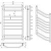 Полотенцесушитель Виктория П9 500 х 900 Laris, фото - фото №5 - small