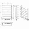 Полотенцесушитель Стандарт П7 450 х 700 ЭЛЕКТРО Права Laris, цена - фото №6 - small