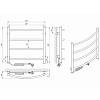 Полотенцесушитель Классик ЧФ4 500*500 Электро Левая Laris, цена - фото №6 - small