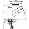 Смеситель Fiesta для раковины с поворотным изливом 130 мм, хром Ferro, купить - фото №2 - small