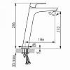 Смеситель VITTO VERDELINE высокий для раковины, черный Ferro, недорого - фото №3 - small