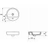 Умывальник на столешницу круглый CASPIA 44 с отверстием для смесителя Cersanit, недорого - фото №3 - small