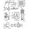 Algeo Square смеситель для душа настенный скрытого монтажа на 2 выхода с переключателем Ferro, купить - фото №2 - small