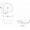 Умивальник на стільницю круглий LARGA 40х40 білий EW Cersanit, в Україні - фото №4 - small