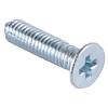 Винт с потайной головкой M6 L=25, белый цинк - small