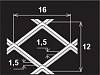 Просічно-витяжний лист 16/12x1,5x1,5 - small