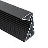 Профіль GOLA горизонтальний LED Ferro Fiori, L=4100 мм, type L/С, чорний - small
