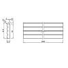 Панель заглушка AGT LB-2200-A 3082 Білий матовий (уп.6шт.) NEW, купити - фото №2 - small